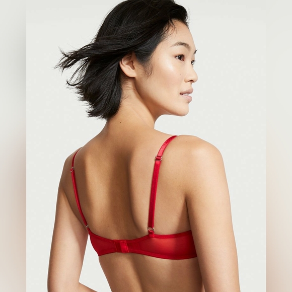 🆕️Victoria's Secret Dream Angels Wicked Unlined Bow Balconette Bra & Panty - Picture 4 of 16